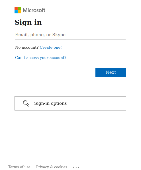 Social Login Page