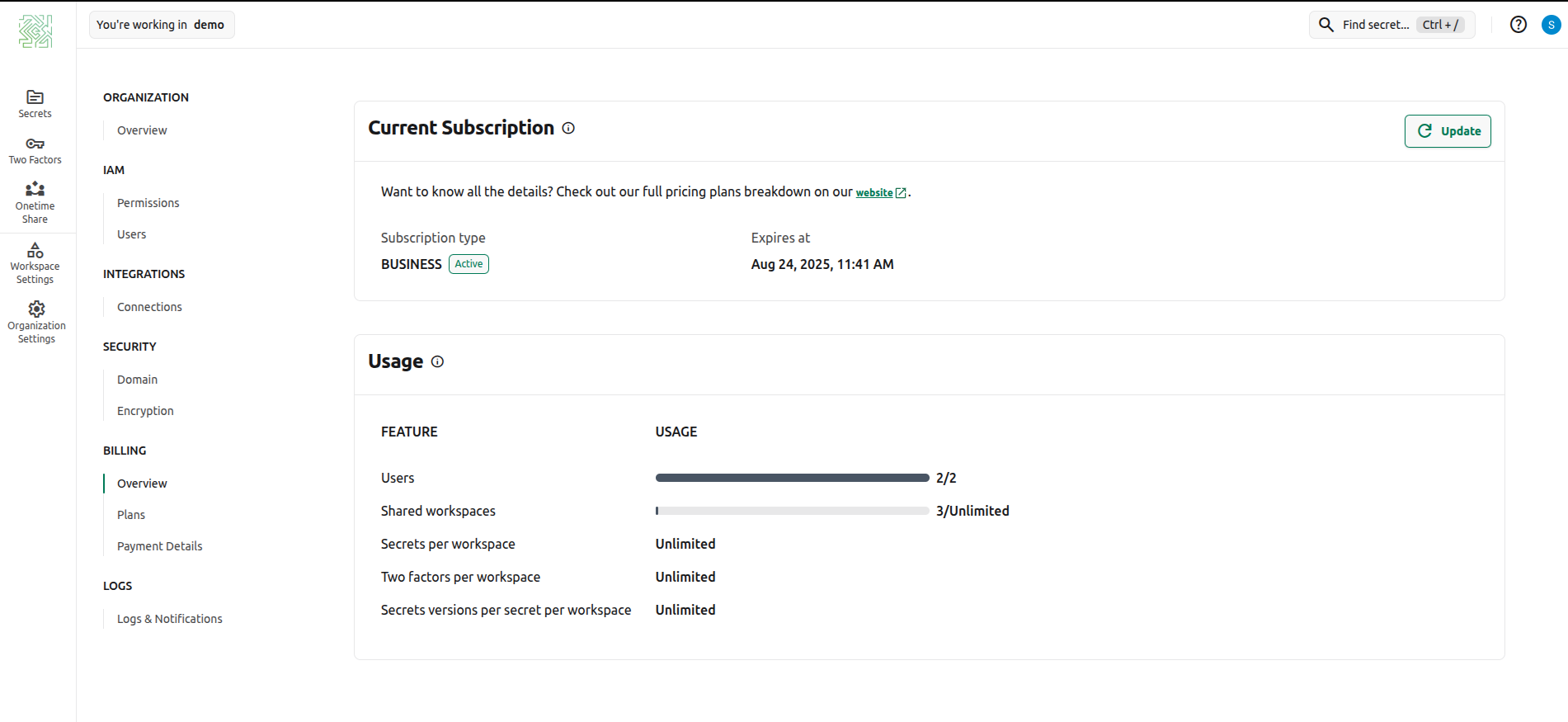 billing overview