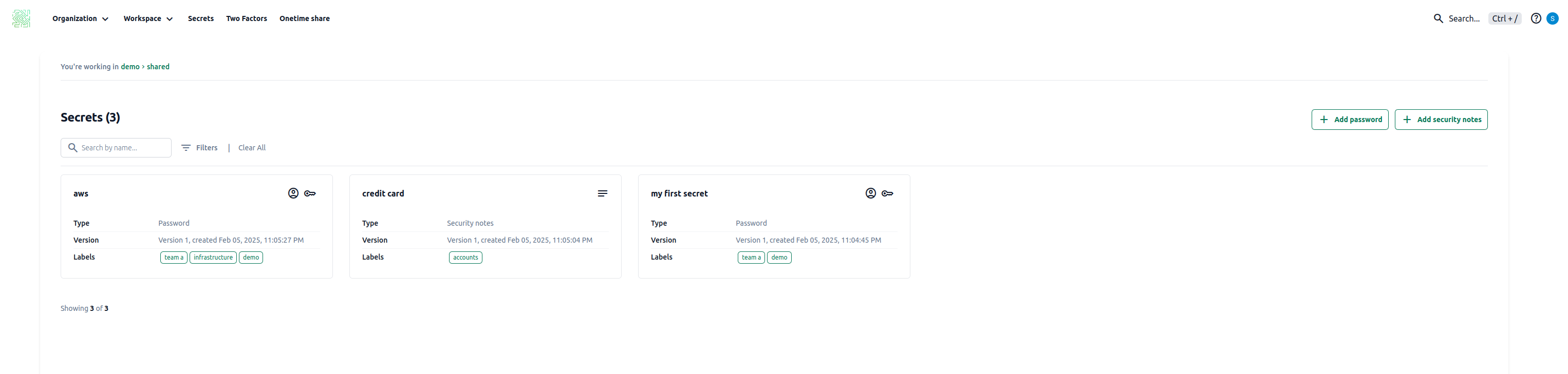 Ennote - corporate secret manager