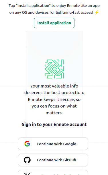 Ennote - corporate secret manager